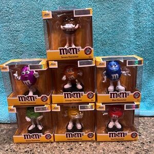 M&M'S DIE CAST METALFIGS COMPLETE COLLECTION ALL 7 CHARACTERS - BRAND NEW